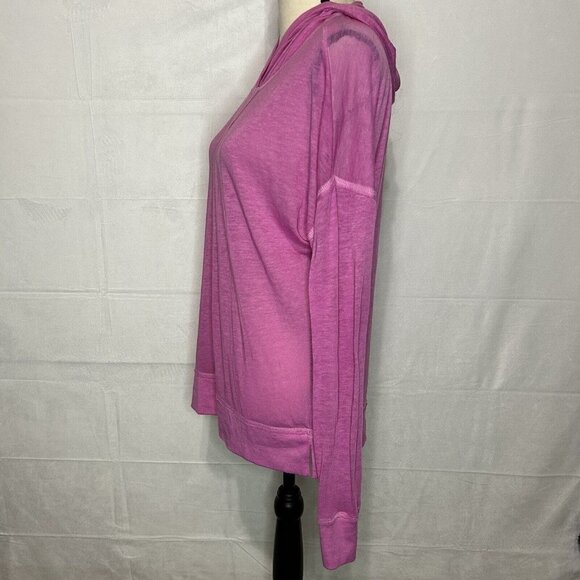 KENSIE PERFORMANCE Sz S Pink Workout Hoodie Top Lightweight - Picture 4 of 7
